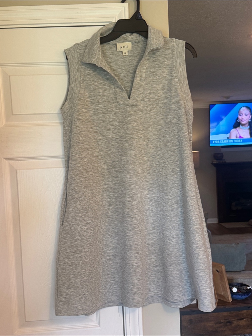Sleeveless Gray Polo Dress